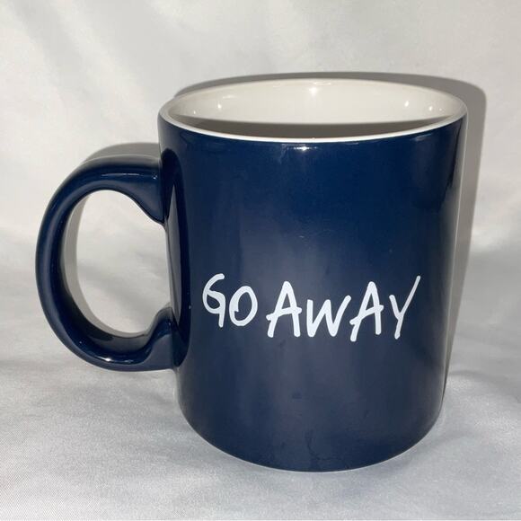 NEW DARIA MTV ANIMATED CARTOON GO AWAY DARK BLUE NAVY MUG 20 OZ - Picture 5 of 8
